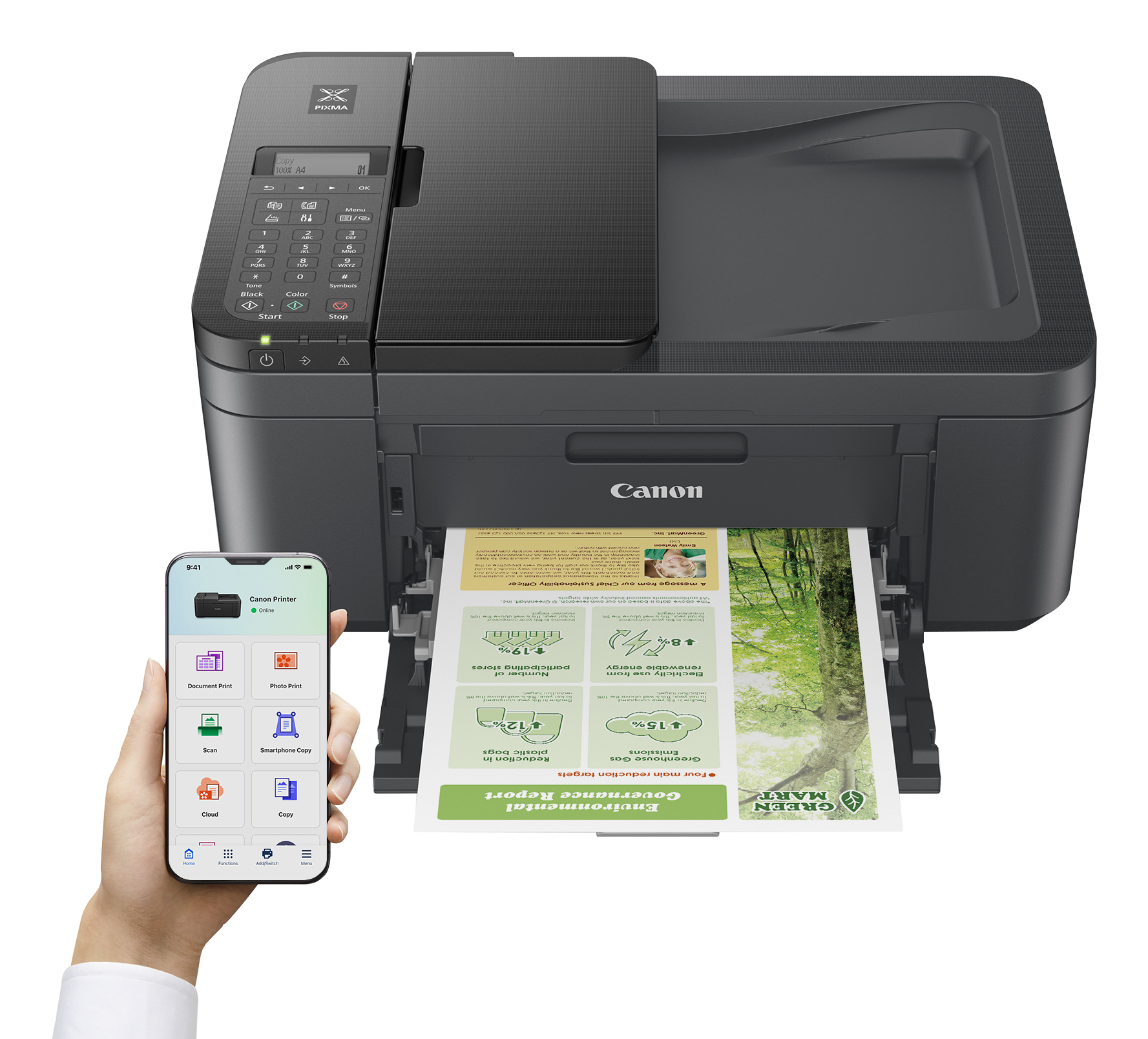 Canon - Multifunções Canon PIXMA TR4755i Wi-Fi Preto