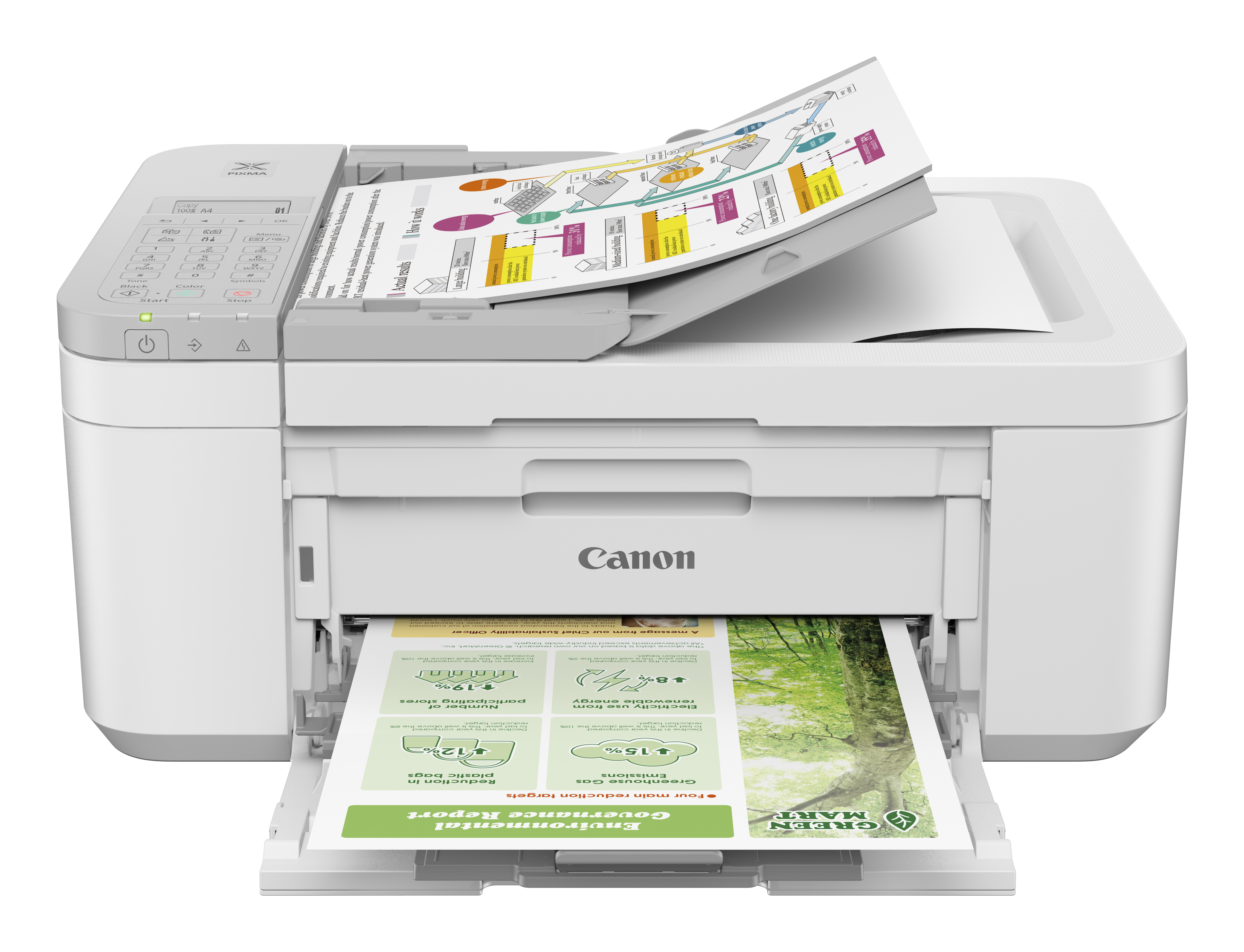 Canon - Multifunções Canon PIXMA TR4756i Wi-Fi Branco