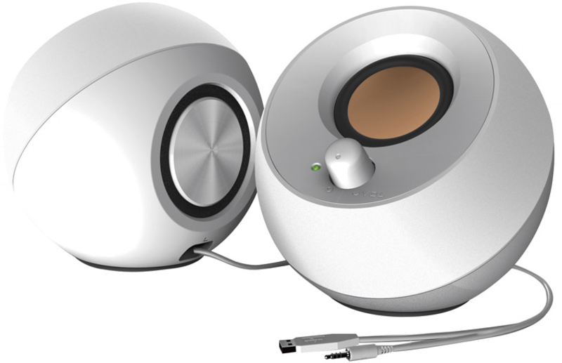 Creative - Colunas Creative Pebble 2.0 Branco