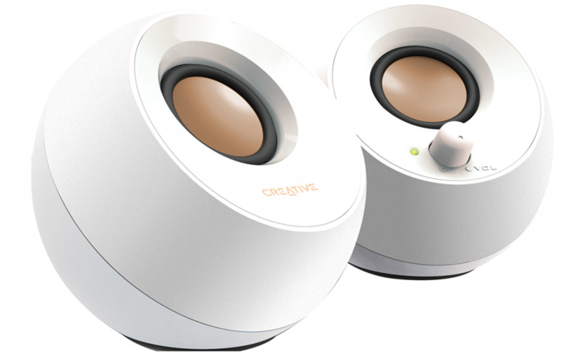 Creative - Colunas Creative Pebble 2.0 Branco
