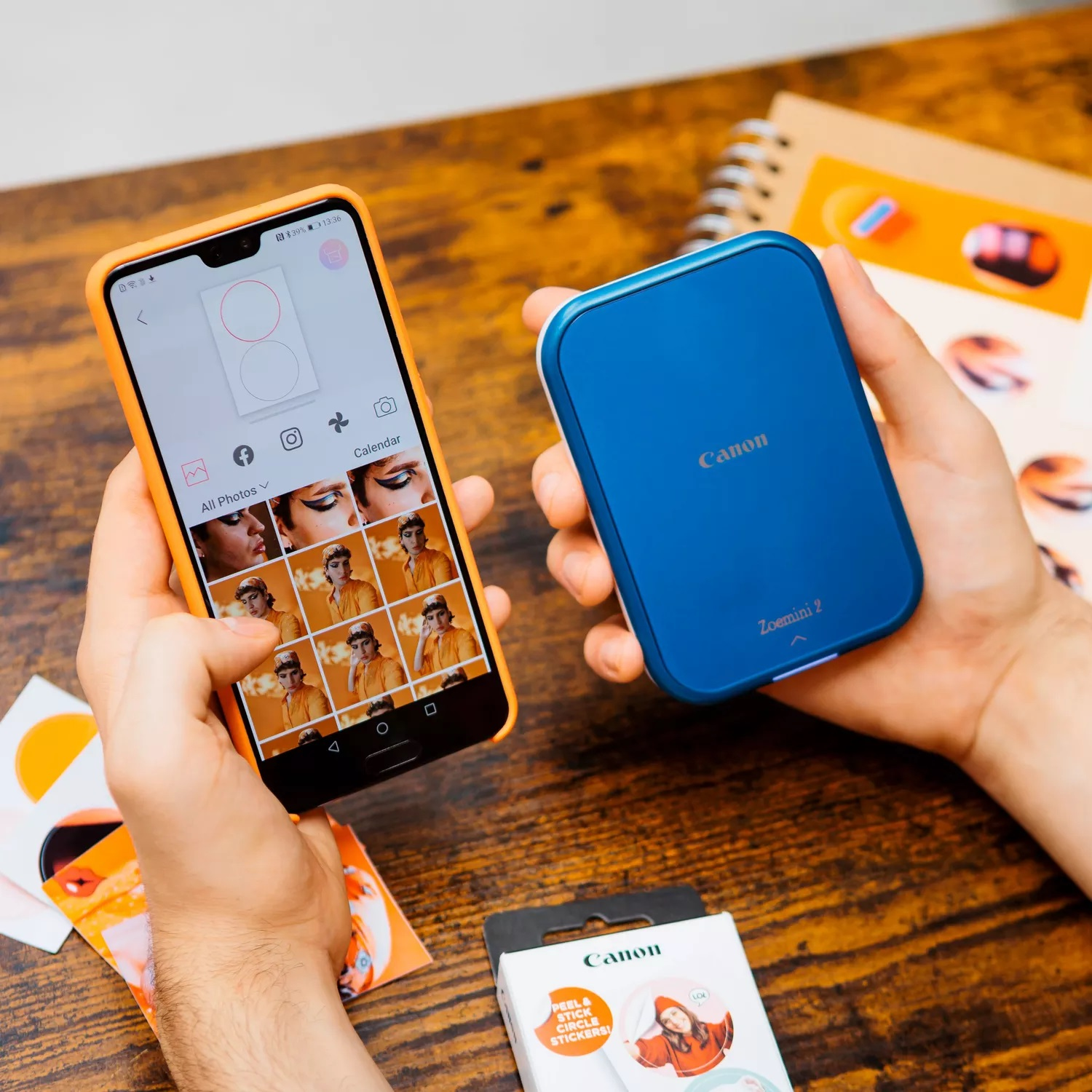 Canon - Impressora Portátil Canon ZOEMINI 2 Sem Fios Azul Marinho