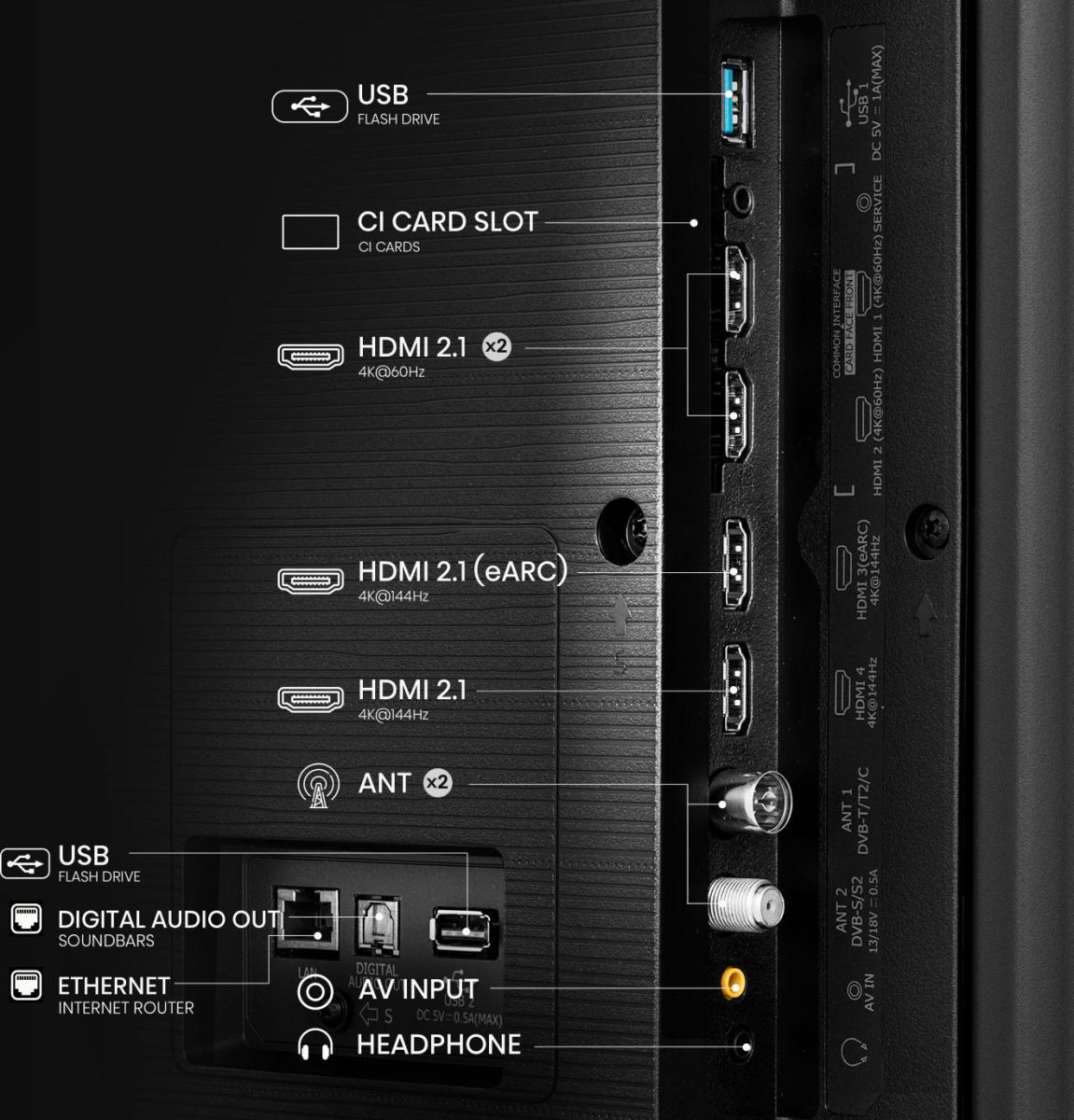 hisense - Televisão Hisense 55U7NQ 55" QD Mini LED UltraHD 4K VIDAA