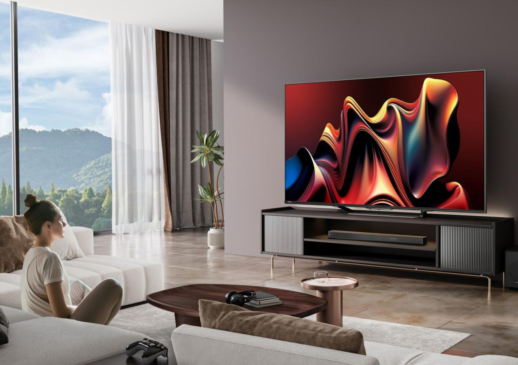 hisense - Televisão Hisense 55U7NQ 55" QD Mini LED UltraHD 4K VIDAA