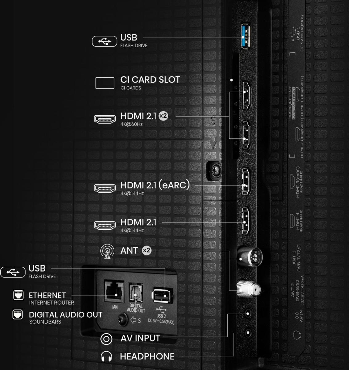 hisense - Televisão Hisense 55U7Q 55" Mini LED UltraHD 4K VIDAA