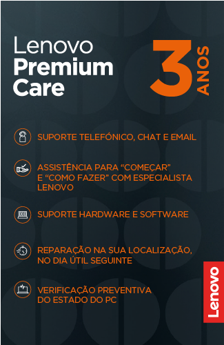 Lenovo - Serviço Suporte Lenovo Premium Care 3 anos