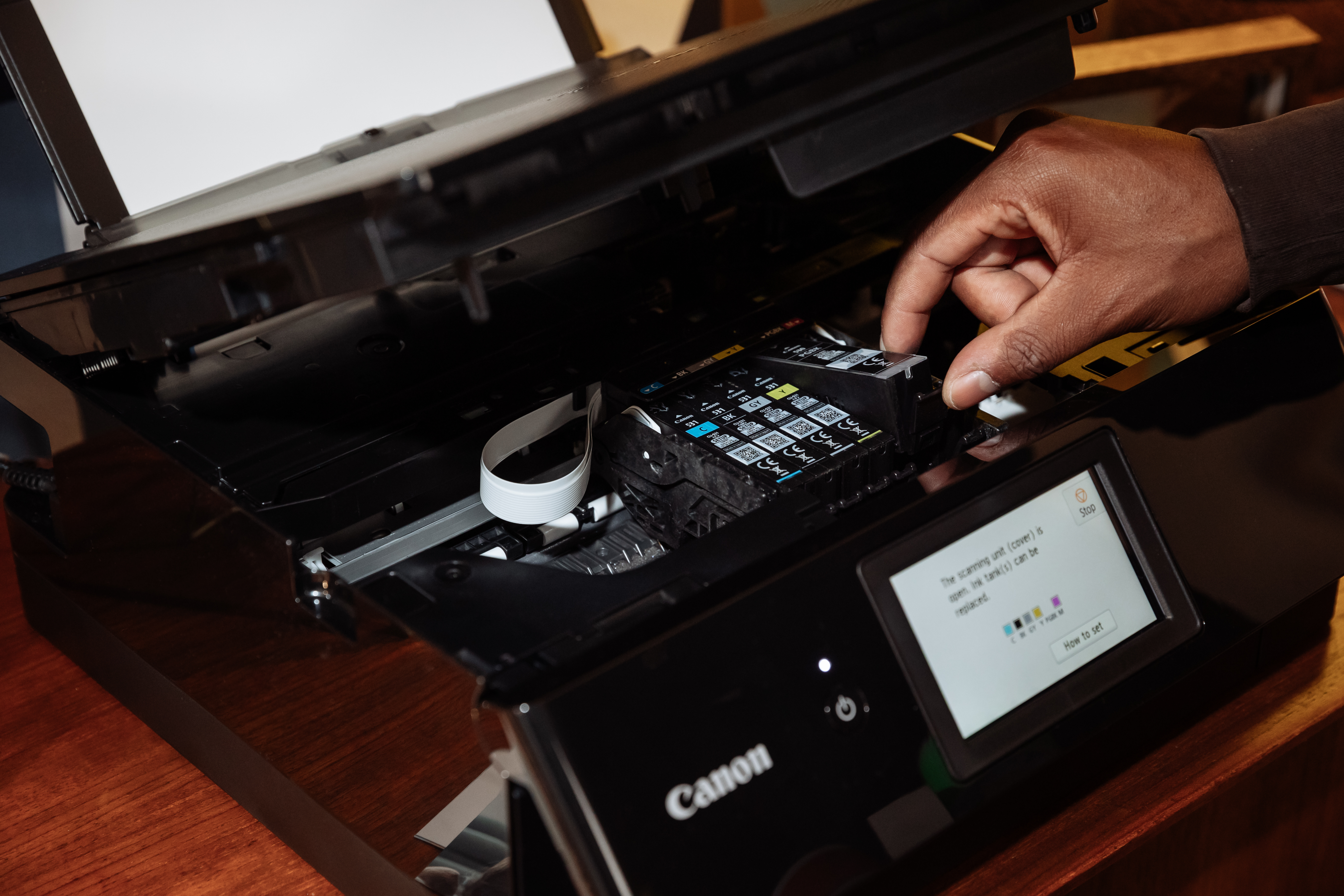 Canon - Multifuncões a Jato de Tinta Canon PIXMA TS8750 Preta WiFi