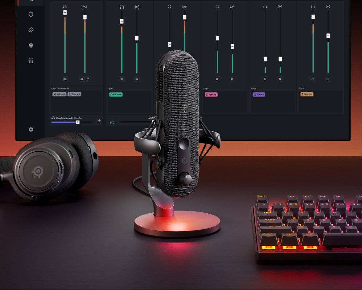 Picture of Picture of Microfone SteelSeries Alias USB Preto