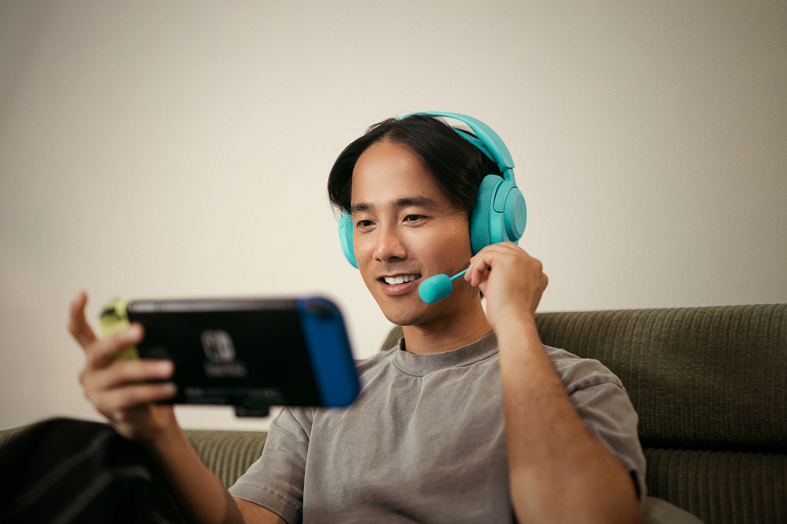 SteelSeries - Headset Steelseries Arctis Nova 3P Wireless/Bluetooth Aqua