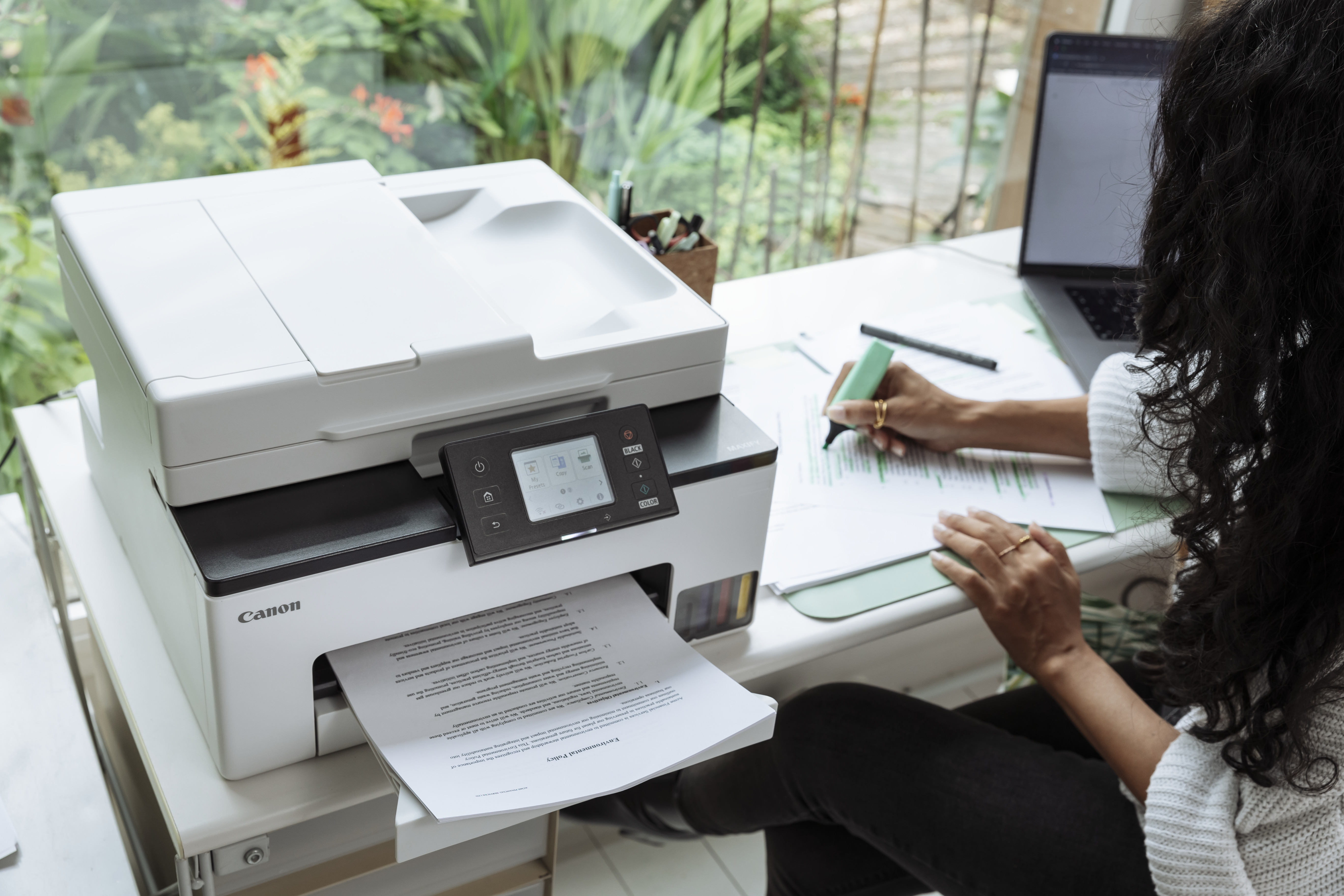 Canon - Multifunções a Jato de Tinta Canon MAXIFY GX2050 WiFi MegaTank