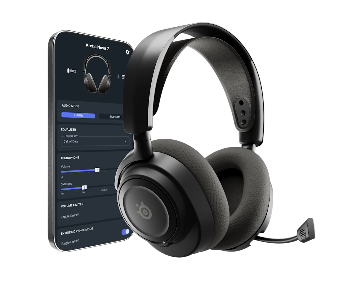 SteelSeries - Headset SteelSeries Arctis Nova 7 Gen 2 Wireless/Bluetooth Preto