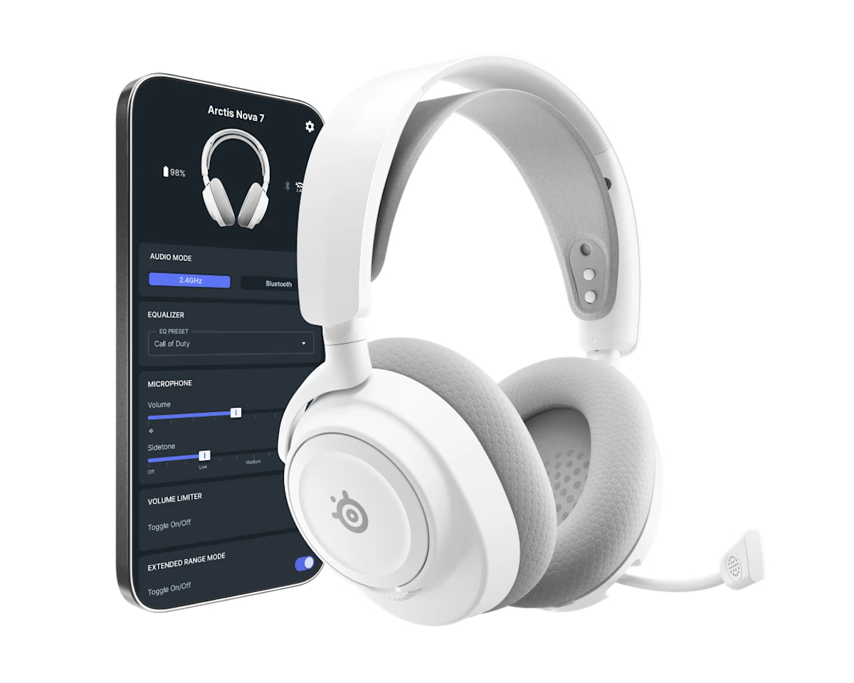 SteelSeries - Headset SteelSeries Arctis Nova 7 Gen 2 Wireless/Bluetooth Branco