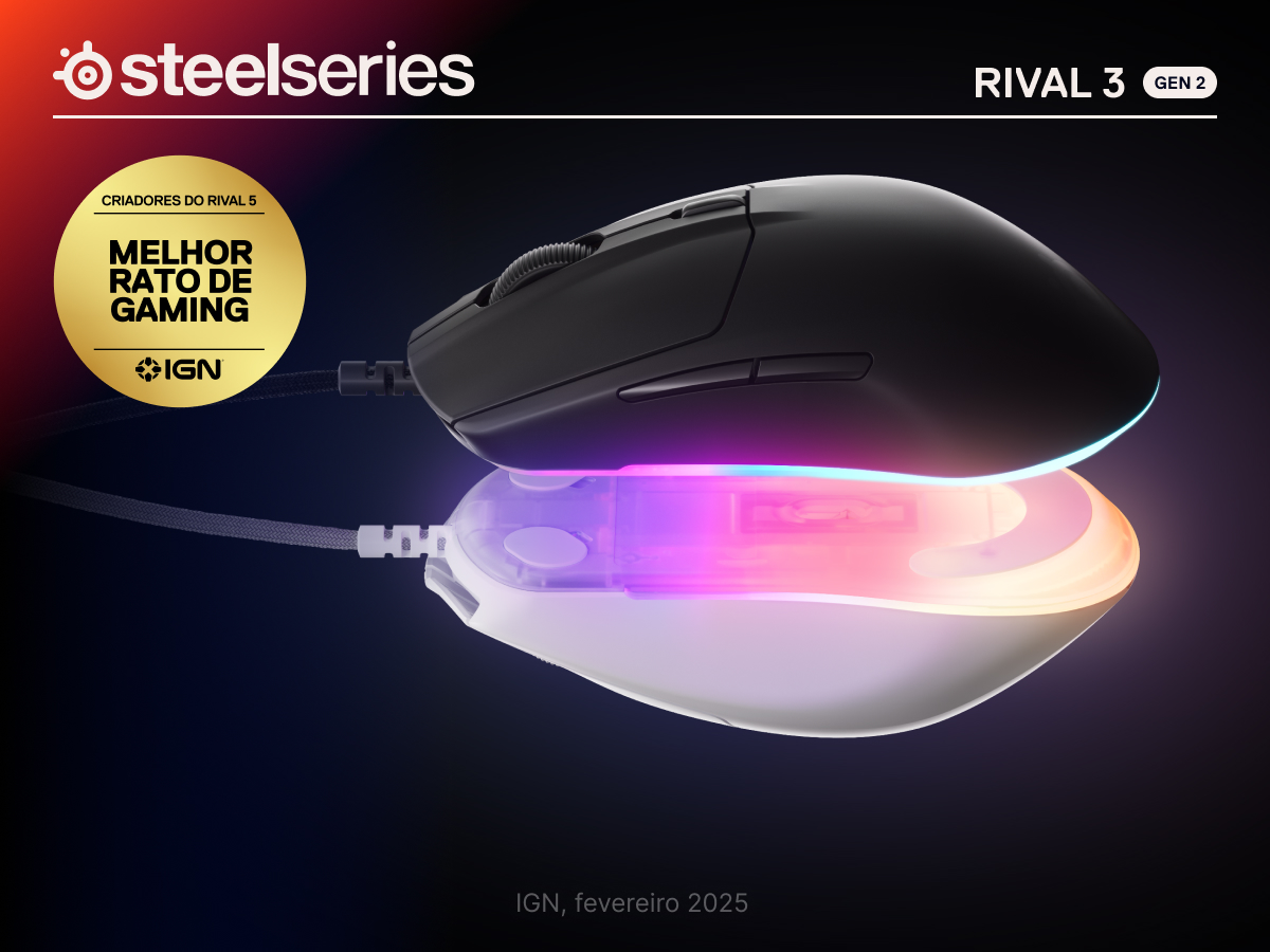 SteelSeries - Rato Steelseries Rival 3 Gen2 Preto