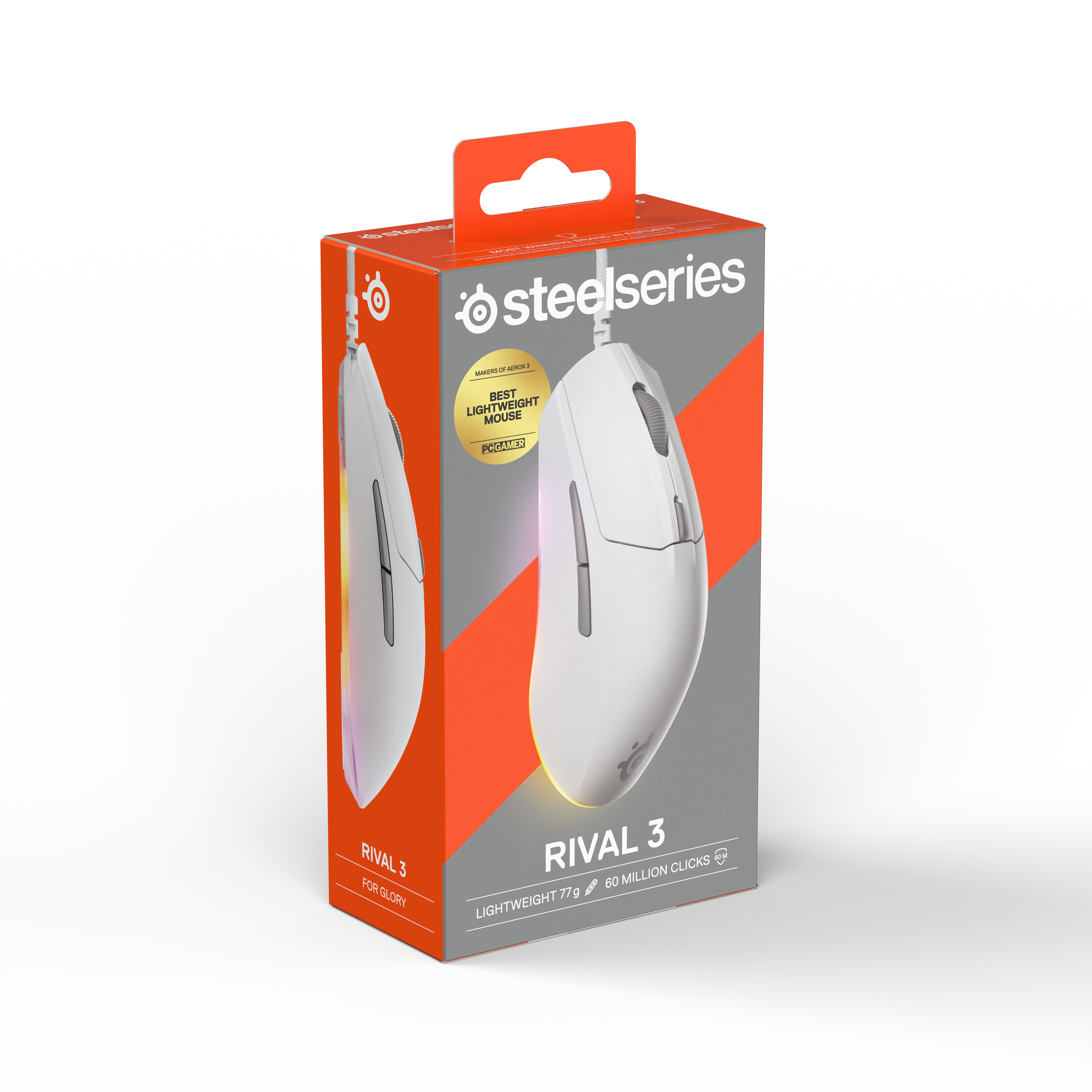 SteelSeries - Rato Steelseries Rival 3 Gen2 Branco