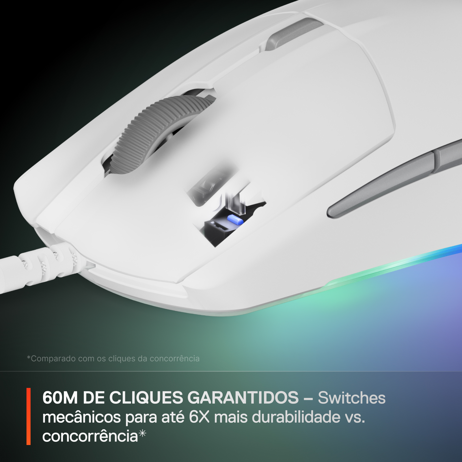 SteelSeries - Rato Steelseries Rival 3 Gen2 Branco