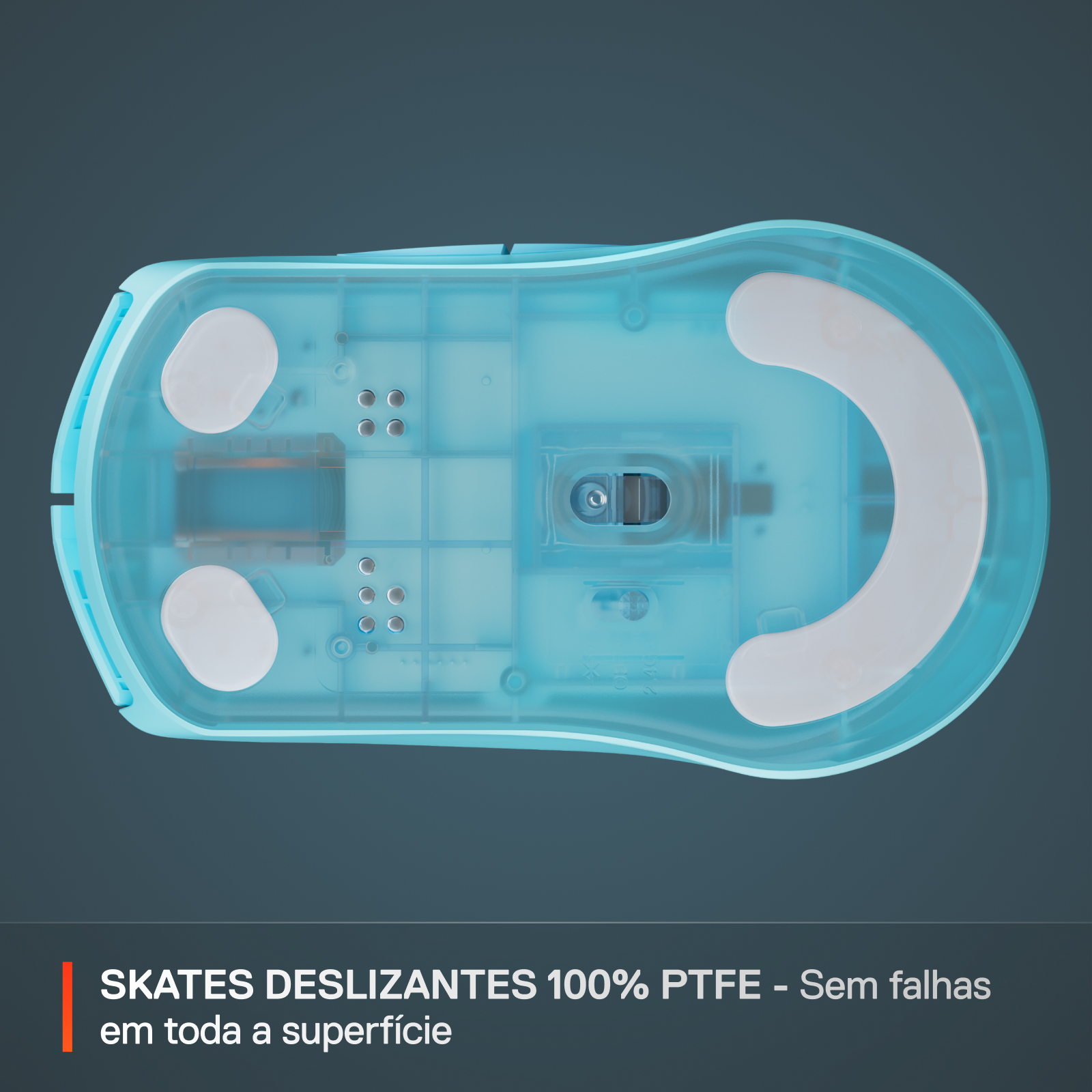 SteelSeries - Rato Steelseries Rival 3 Wireless/Bluetooth Gen2 Aqua