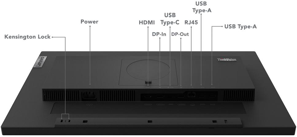 Lenovo - Monitor Lenovo Thinkvision 24" T24M-IPS FHD 60Hz 4ms USB-C + Colunas