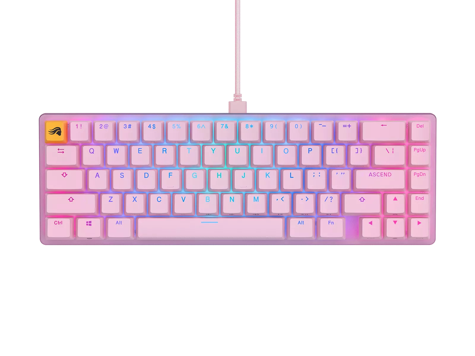 Picture of Picture of Teclado Mecânico Glorious GMMK 2 Compact Rosa - Fox switch (ES)