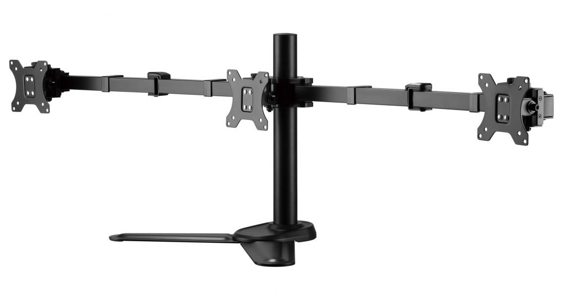 equip - Suporte de Mesa Tabletop Articulado Equip 17" a 27" Triplo Máx. 7kg (p/Ecrã)