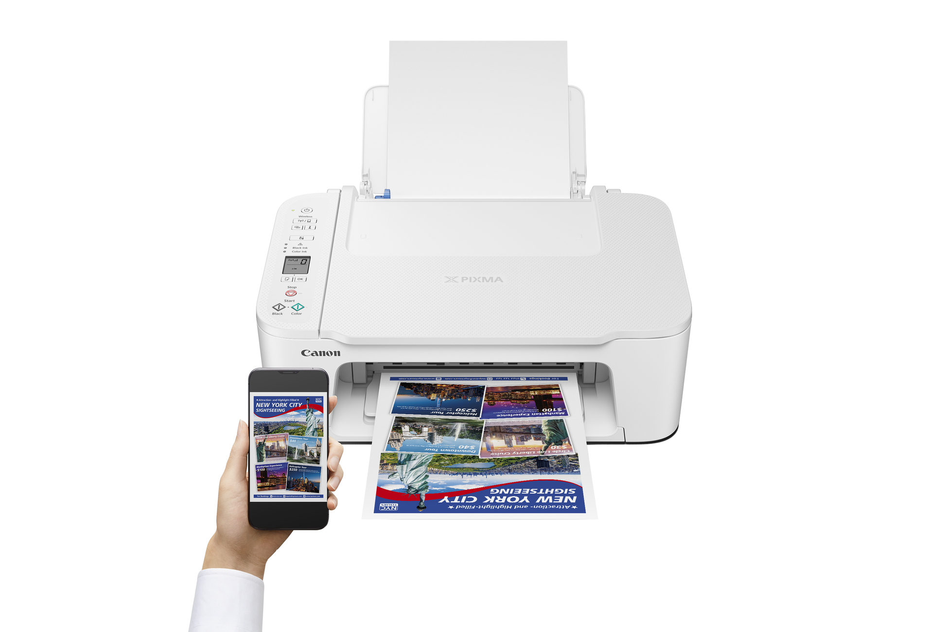 Canon - Multifuncões a Jato de Tinta Canon PIXMA TS3751i WiFi Branca
