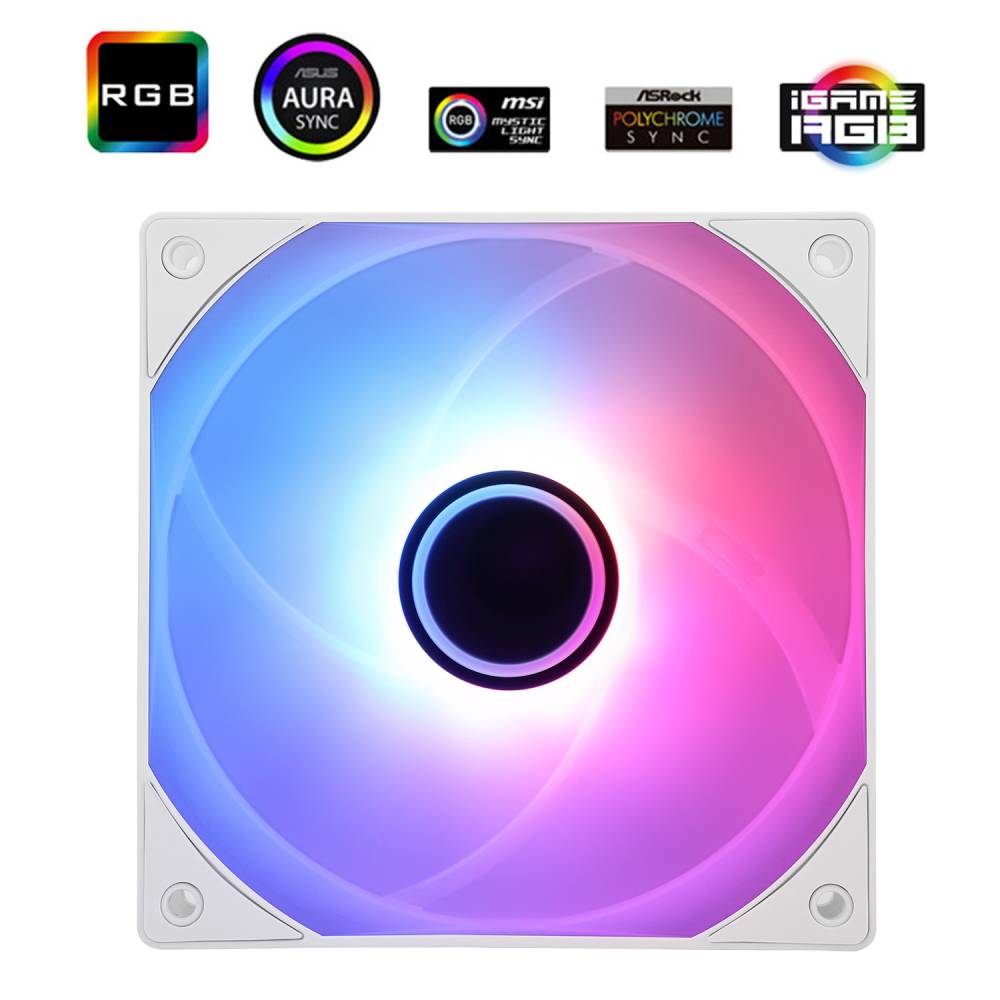 Picture of Picture of Ventoinha Thermalright TL-C12W-S V3 ARGB PWM Branca 120mm
