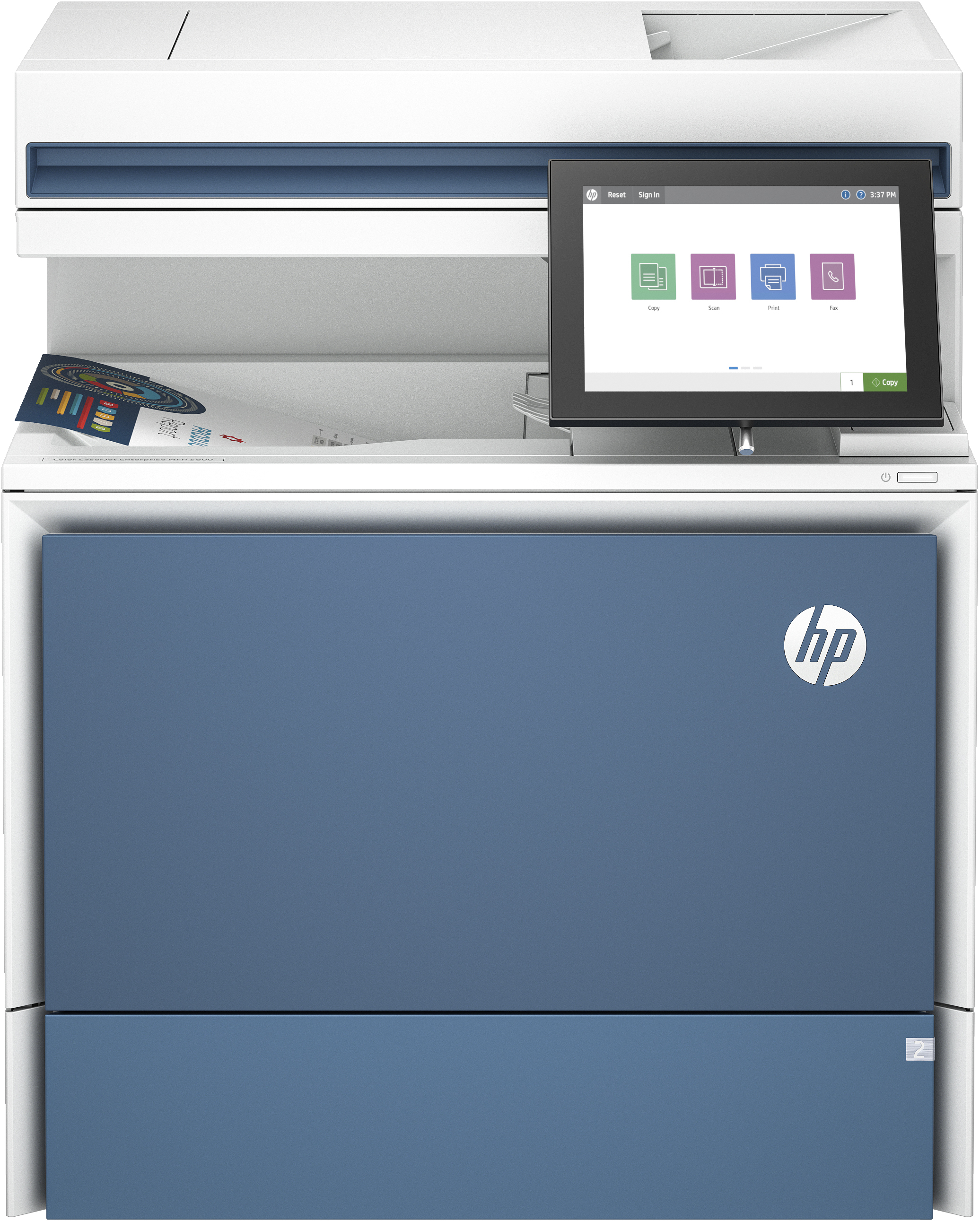 Picture of Picture of Impressora Multifunções Laser HP Color LaserJet Enterprise MFP 5800dn