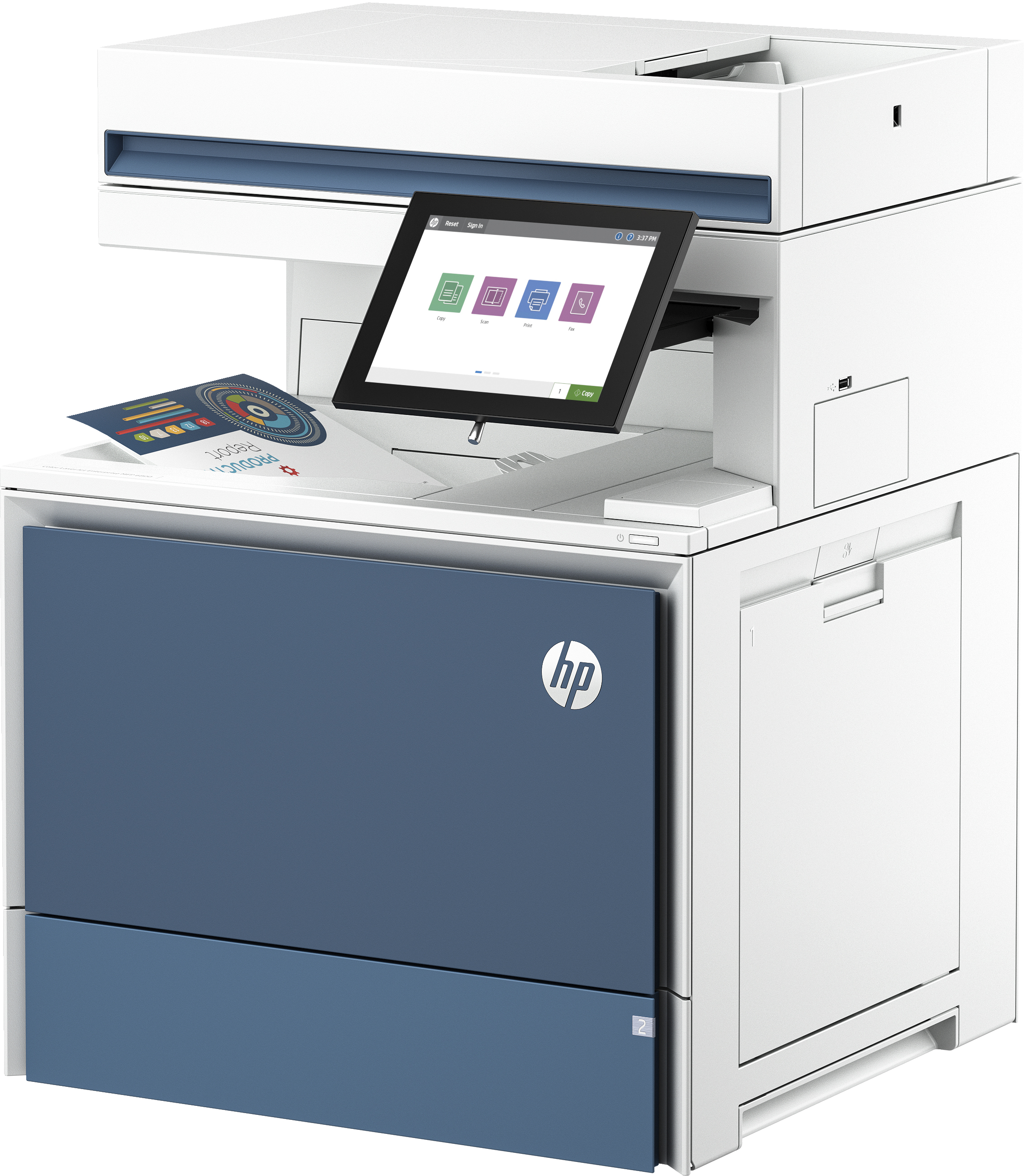 HP - Impressora Multifunções Laser HP Color LaserJet Enterprise MFP 6800dn Cores