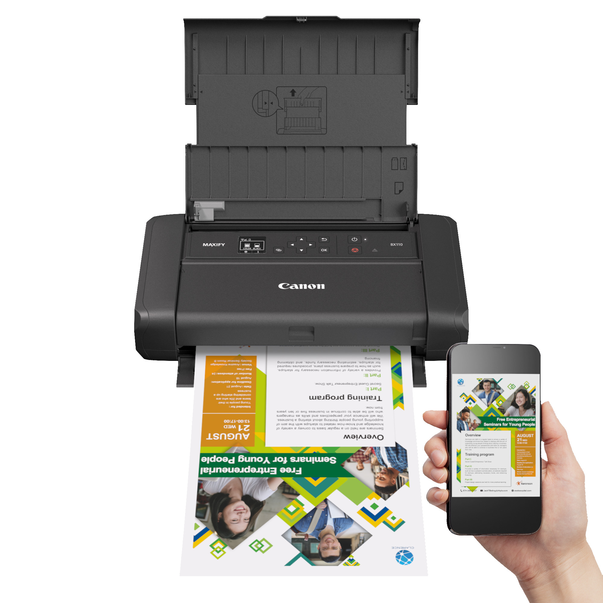 Canon - Impressora Canon MAXIFY BX110 Portátil com Bateria