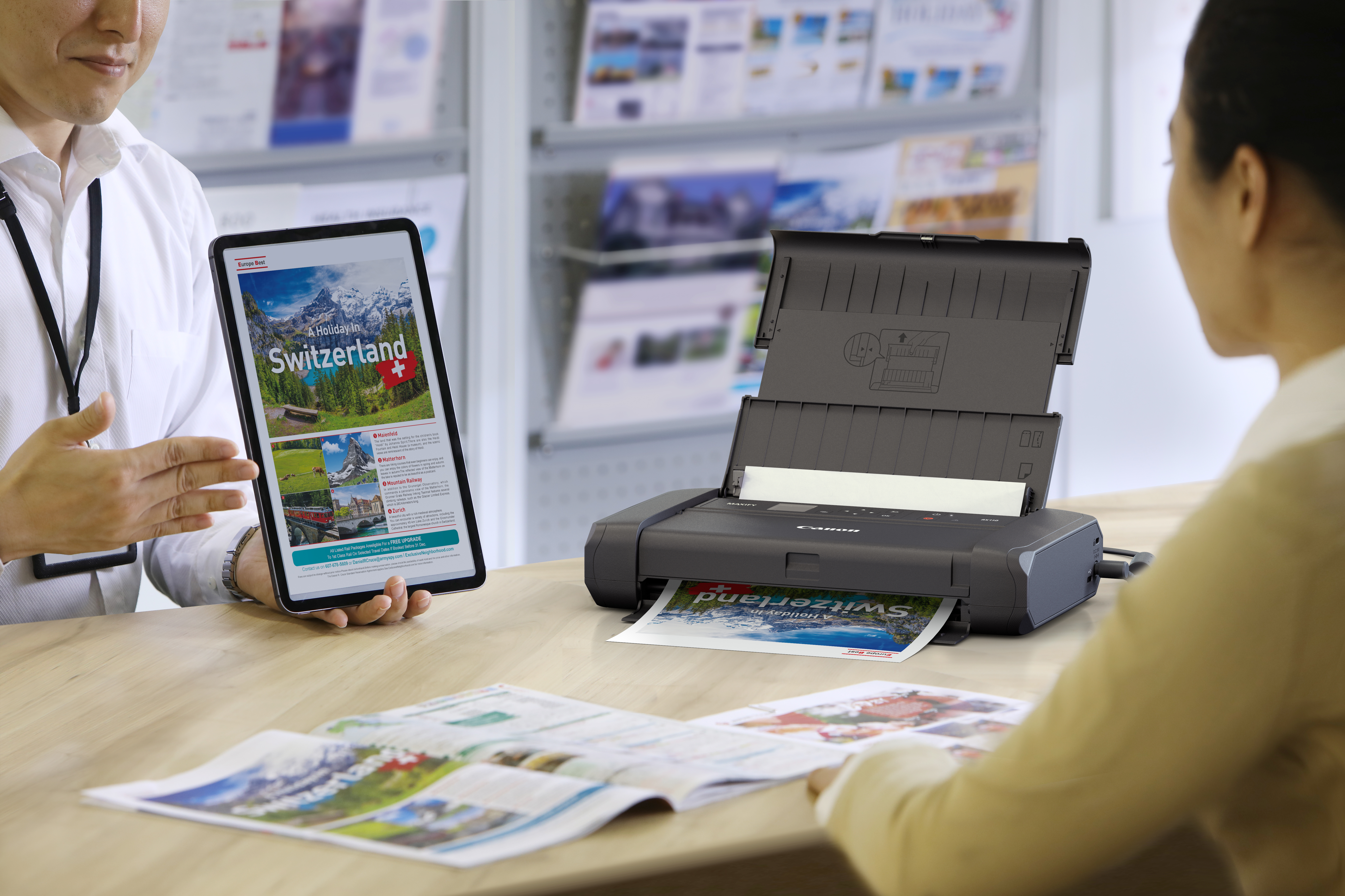 Canon - Impressora Canon MAXIFY BX110 Portátil com Bateria