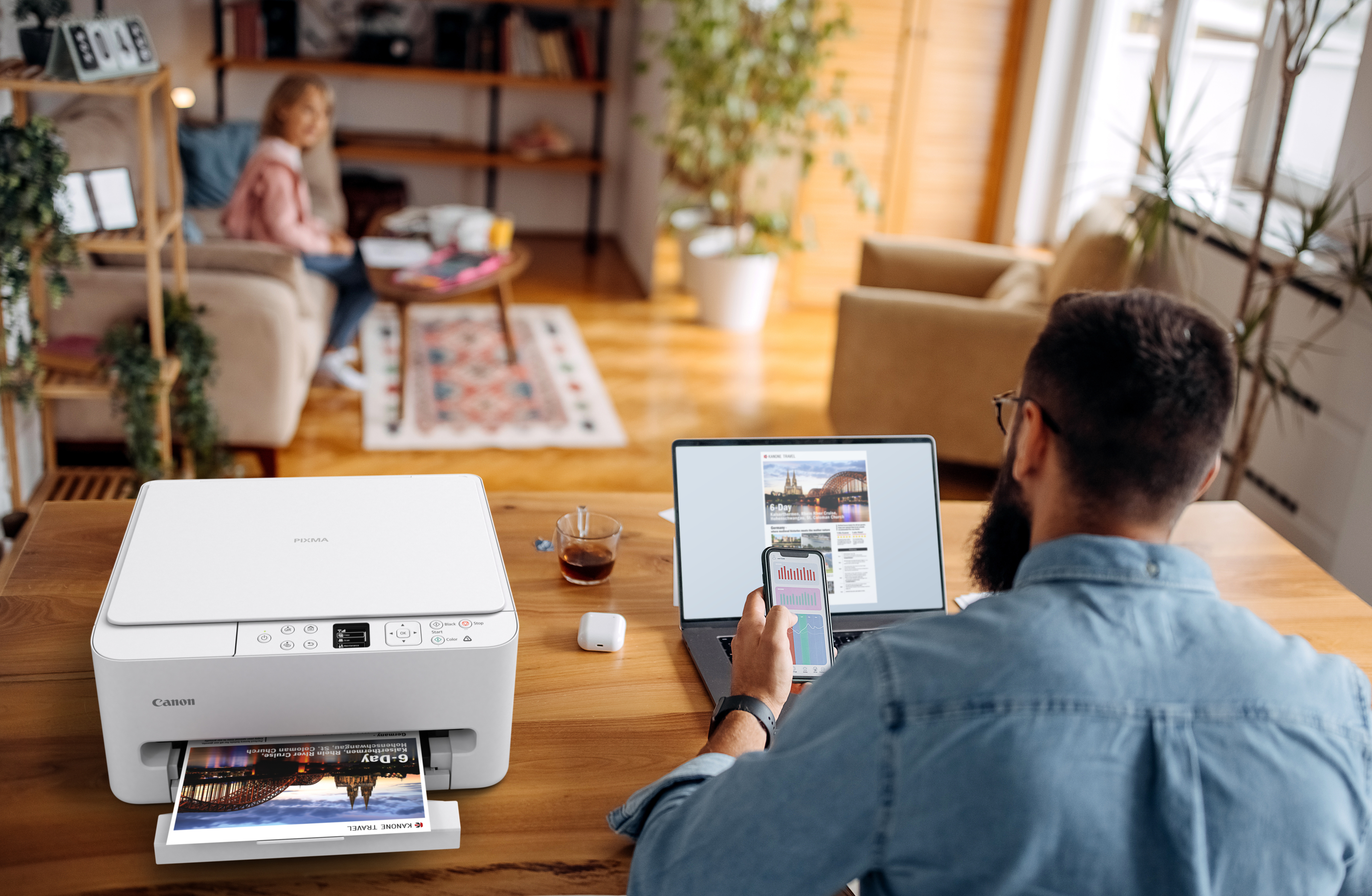 Canon - Multifuncões Canon PIXMA TS6550i WiFi