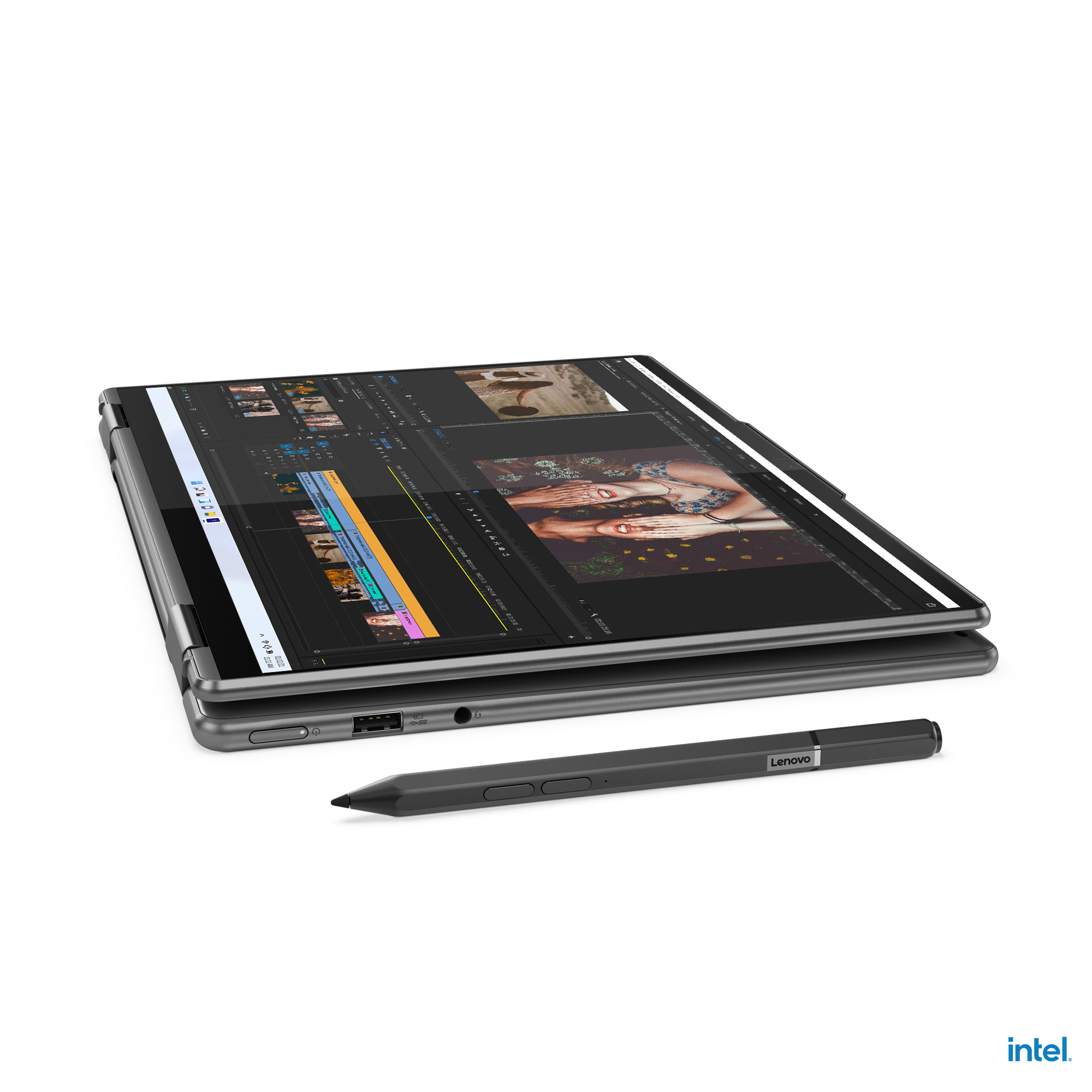 Lenovo - Portátil Lenovo Yoga 7 14IAL7-665 14" i7-1260P 16GB 1TB Iris Xe 2.8K OLED Touch W11 + Active Pen