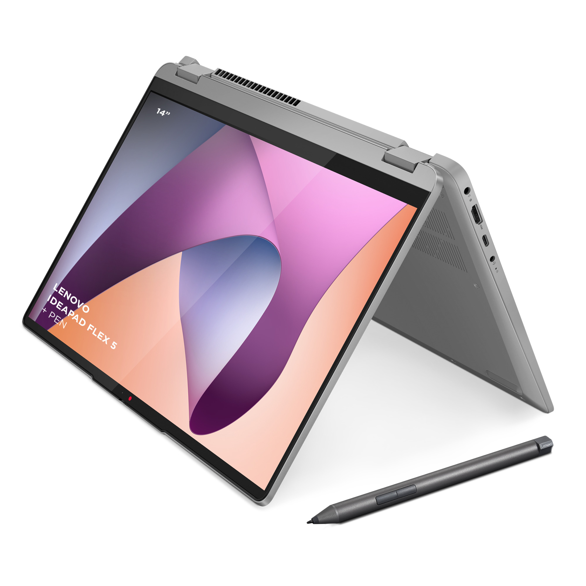 Picture of Picture of Portátil Lenovo IdeaPad Flex 5 14ABR8 14" R5 7430U 16GB 512GB FHD+ Touch W11 + Pen