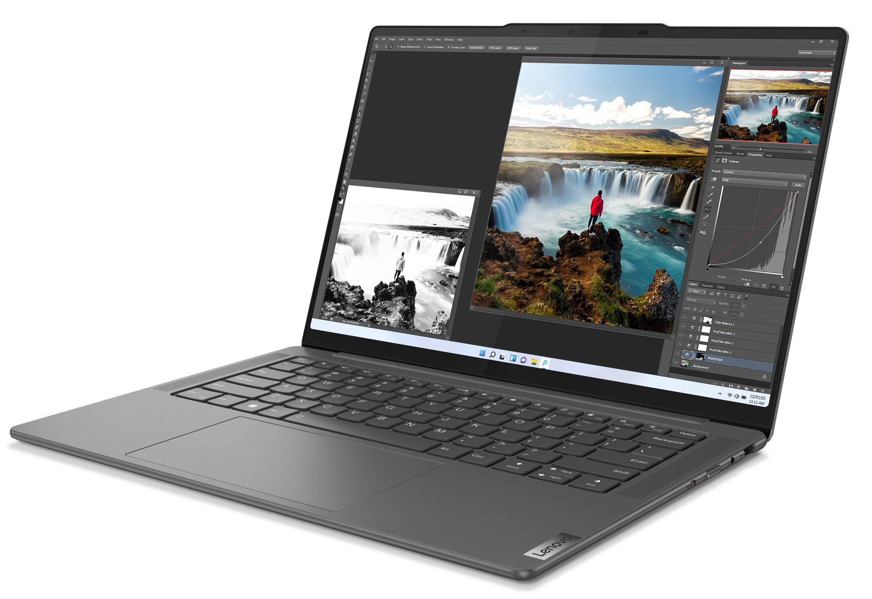 Lenovo - Portátil Lenovo Yoga Pro 7i 14IRH8-566 14.5" i7 13700H 16GB DDR5 512GB RTX 4050 3K 120Hz W11
