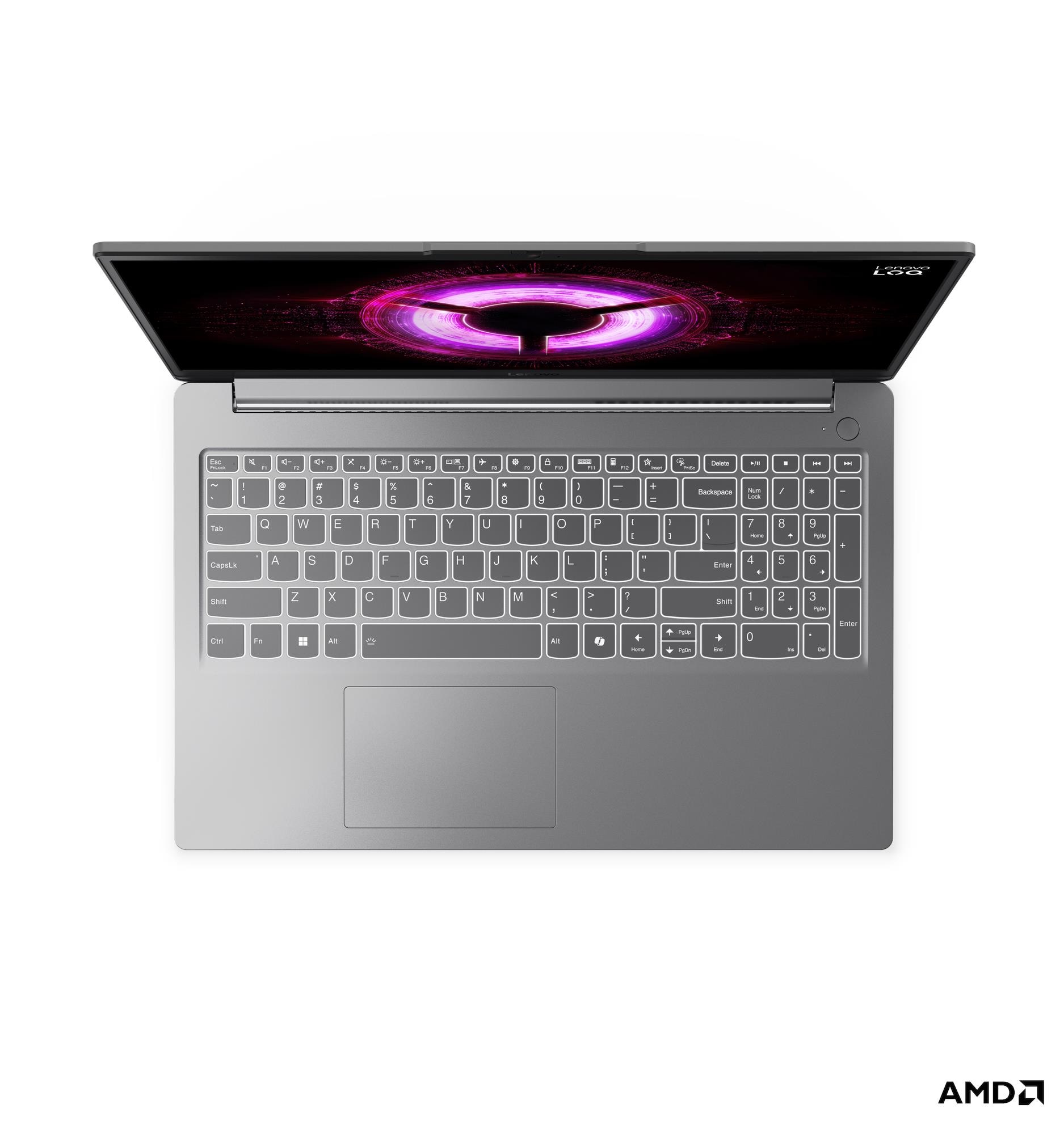 Lenovo - Portátil Lenovo LOQ E 15ARP10E-889 15.6" R7 7735HS 16GB DDR5 512GB RTX 3050 144Hz W11