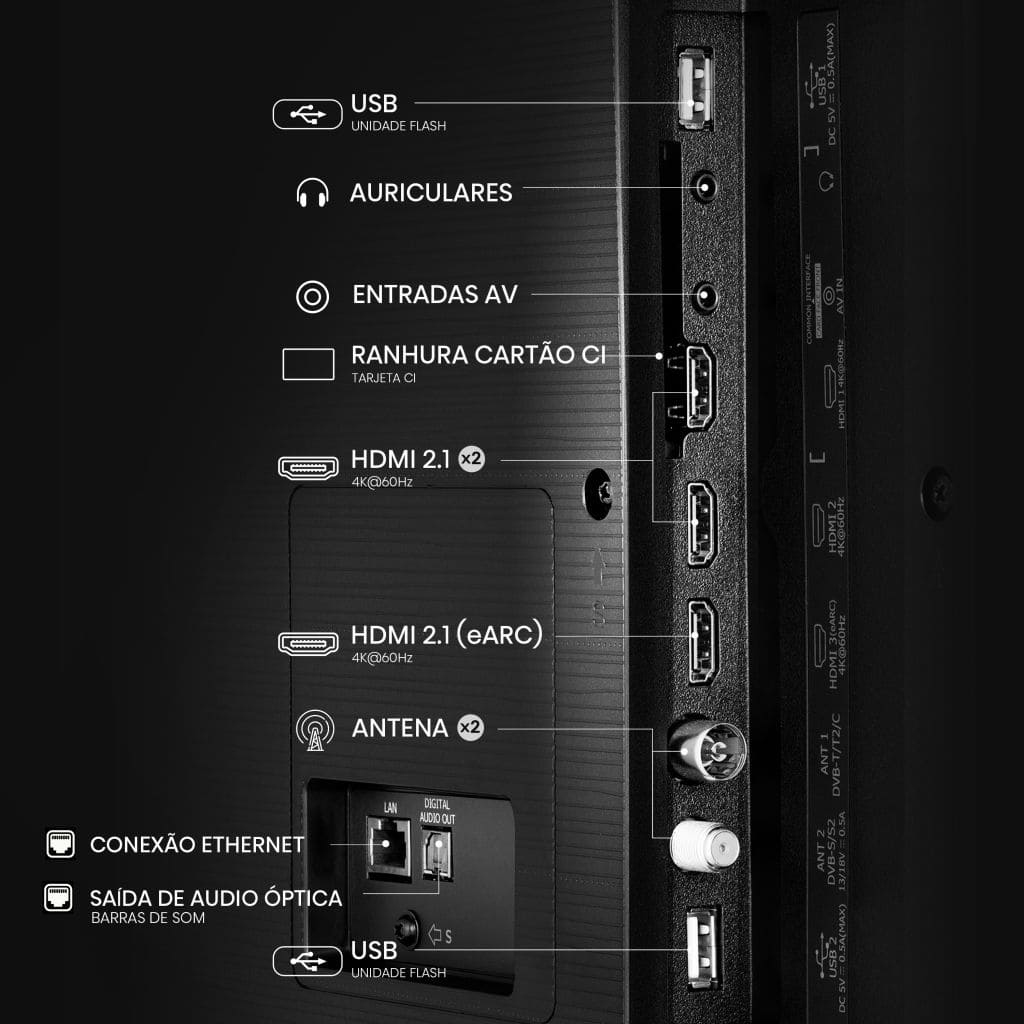 hisense - Televisão Hisense 85A6Q 85" LED UltraHD 4K VIDAA