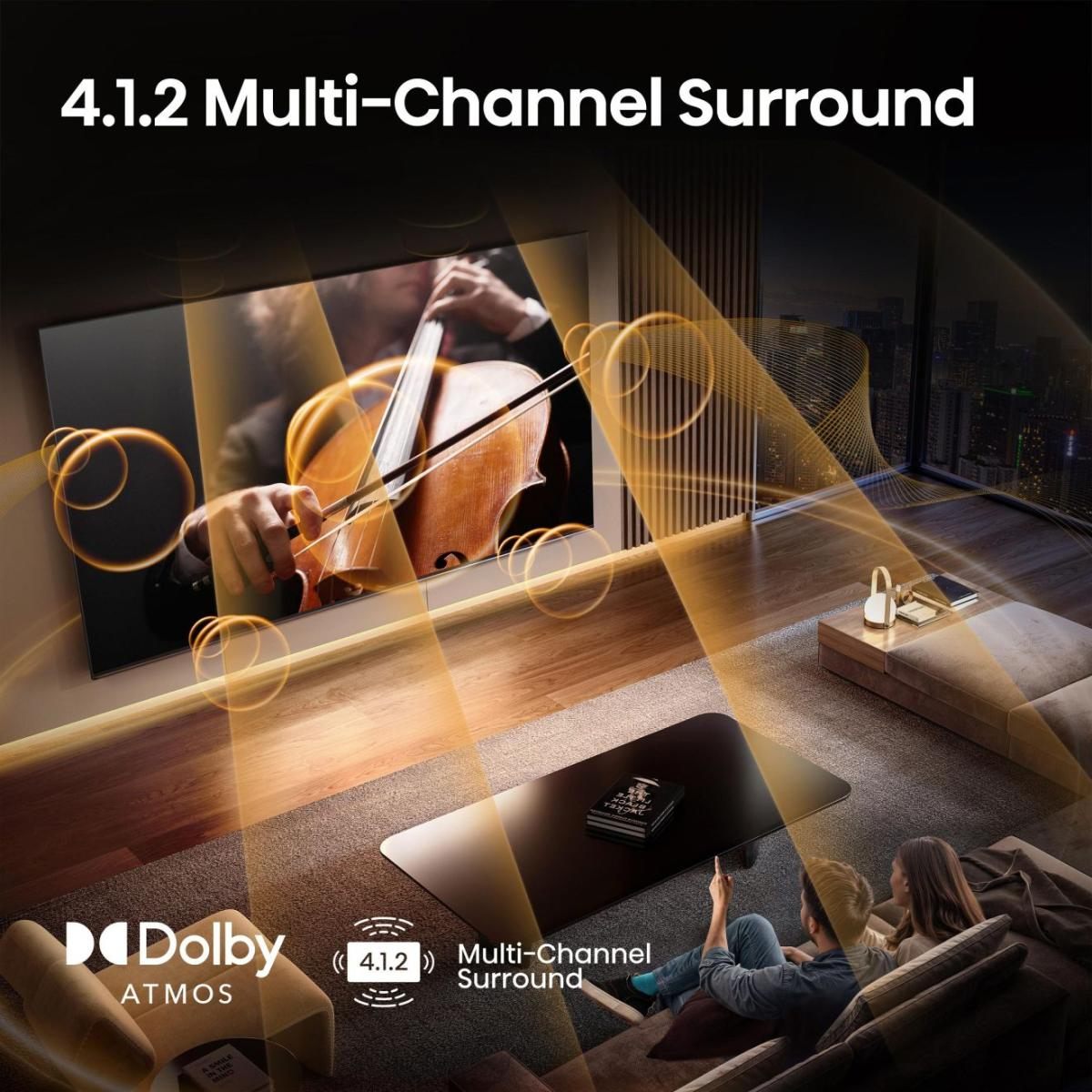 hisense - Televisão Hisense 85U8Q 85" QD Mini LED UltraHD 4K VIDAA