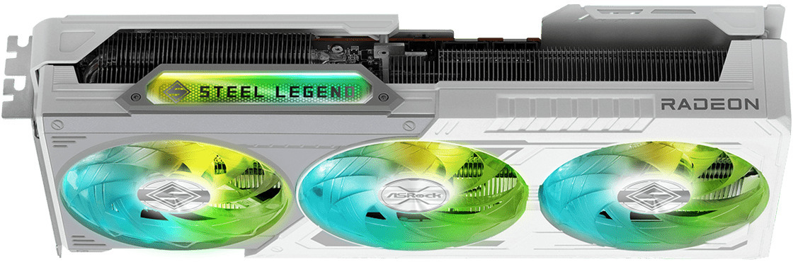 ASRock - Gráfica ASRock Radeon RX 9070 XT Steel Legend 16GB GDDR6