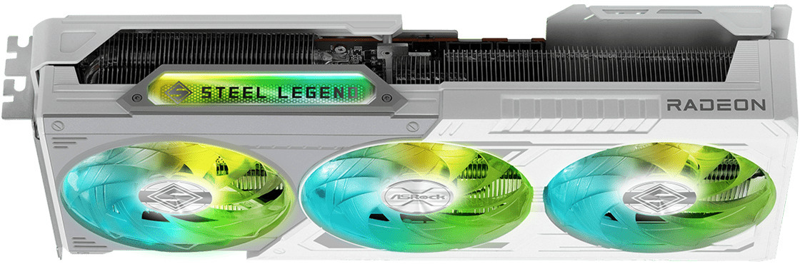 ASRock - Gráfica ASRock Radeon RX 9070 Steel Legend 16GB GDDR6