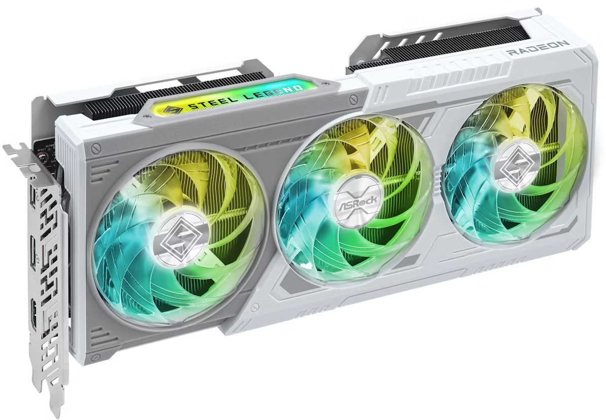 Picture of Picture of Gráfica ASRock Radeon RX 9060 XT Steel Legend OC 16GB GDDR6