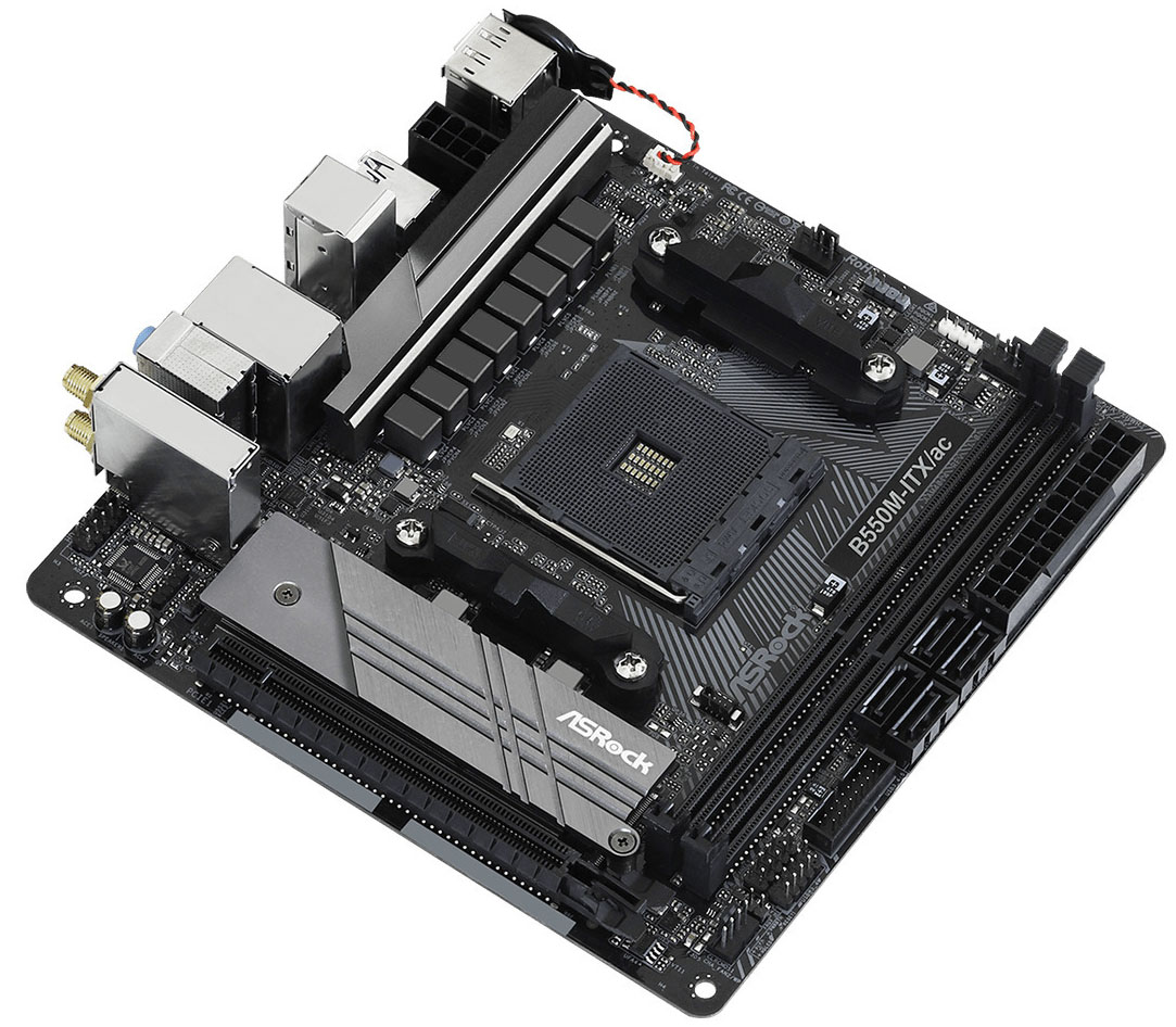 ASRock - Motherboard ASRock B550M-ITX/ac
