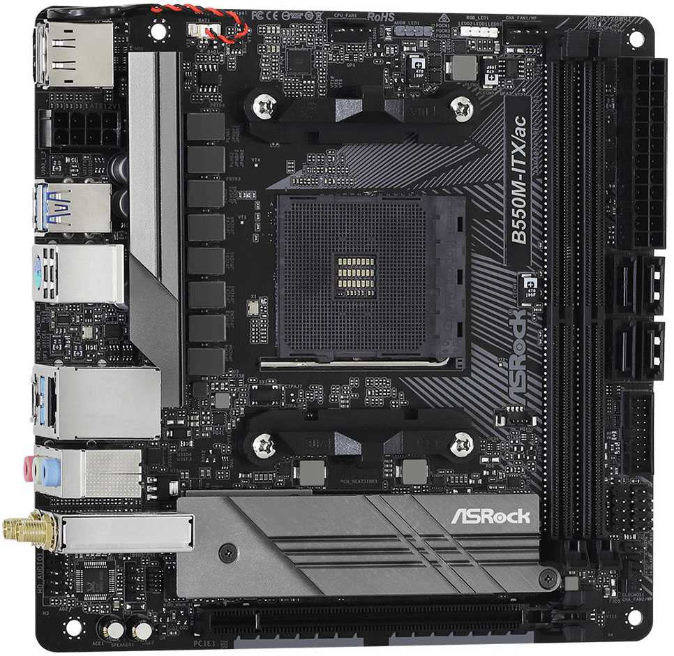 ASRock - Motherboard ASRock B550M-ITX/ac