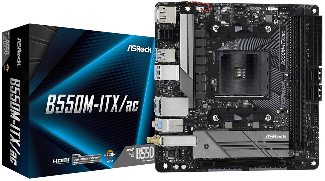 ASRock - Motherboard ASRock B550M-ITX/ac