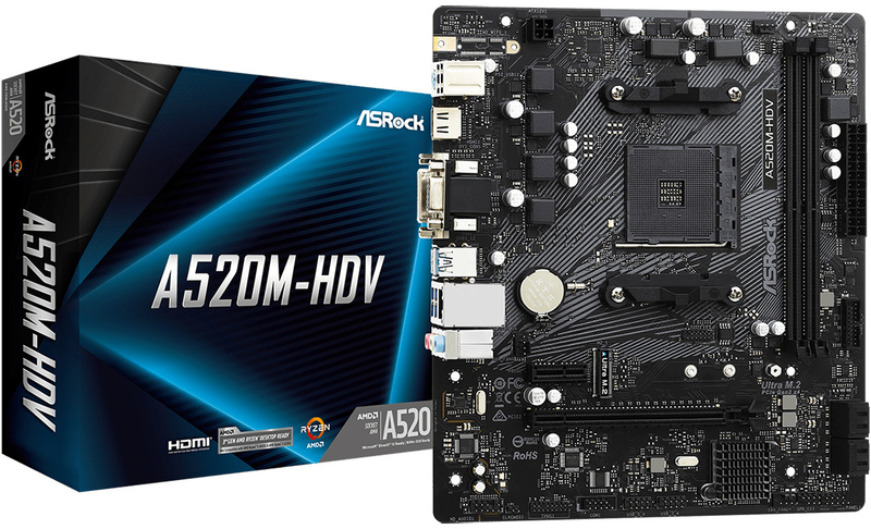 ASRock - Motherboard ASRock A520M-HDV