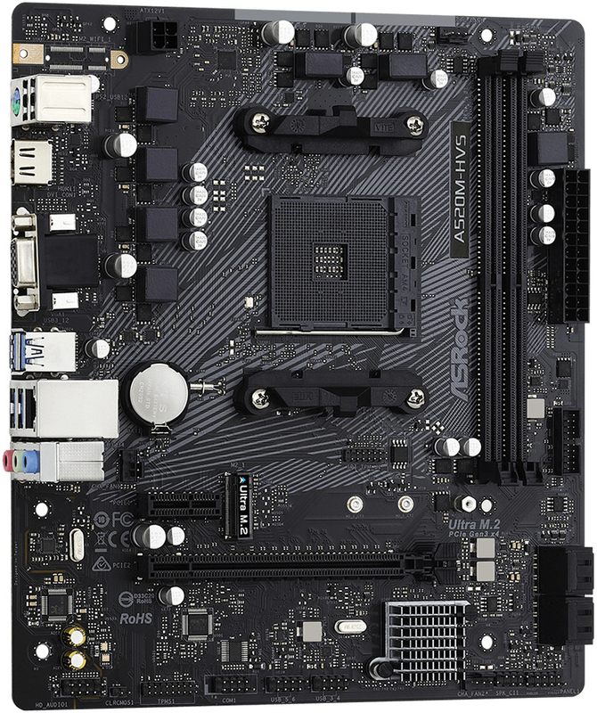 ASRock - Motherboard ASRock A520M-HVS
