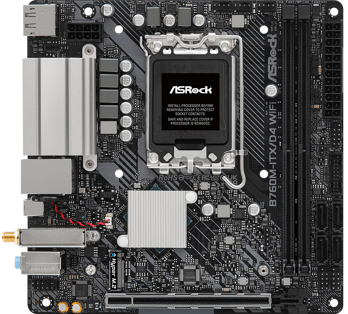 ASRock - Motherboard ASRock B760M-ITX/D4 WiFi