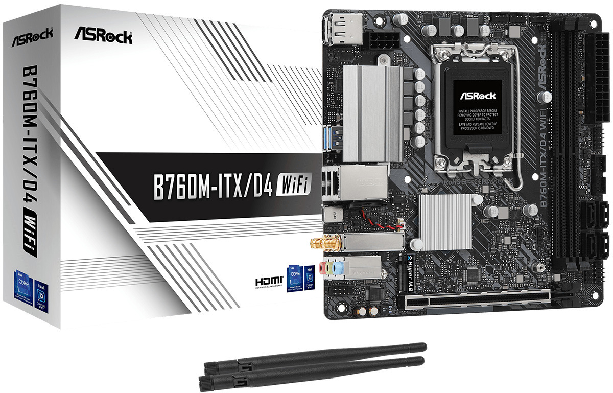 ASRock - Motherboard ASRock B760M-ITX/D4 WiFi