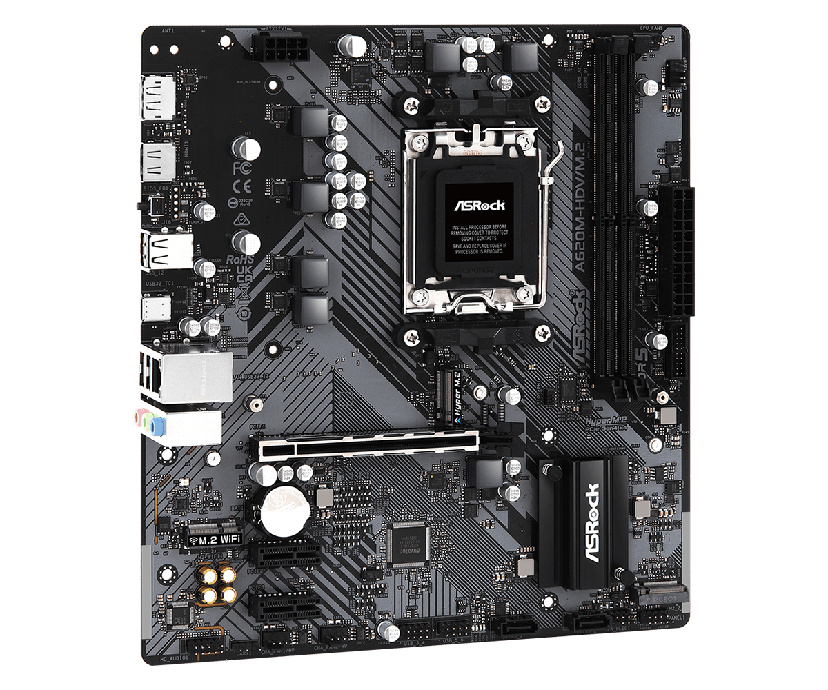 ASRock - Motherboard ASRock A620M-HDV/M.2