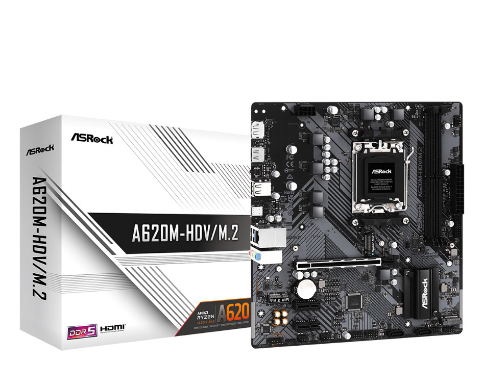 ASRock - Motherboard ASRock A620M-HDV/M.2