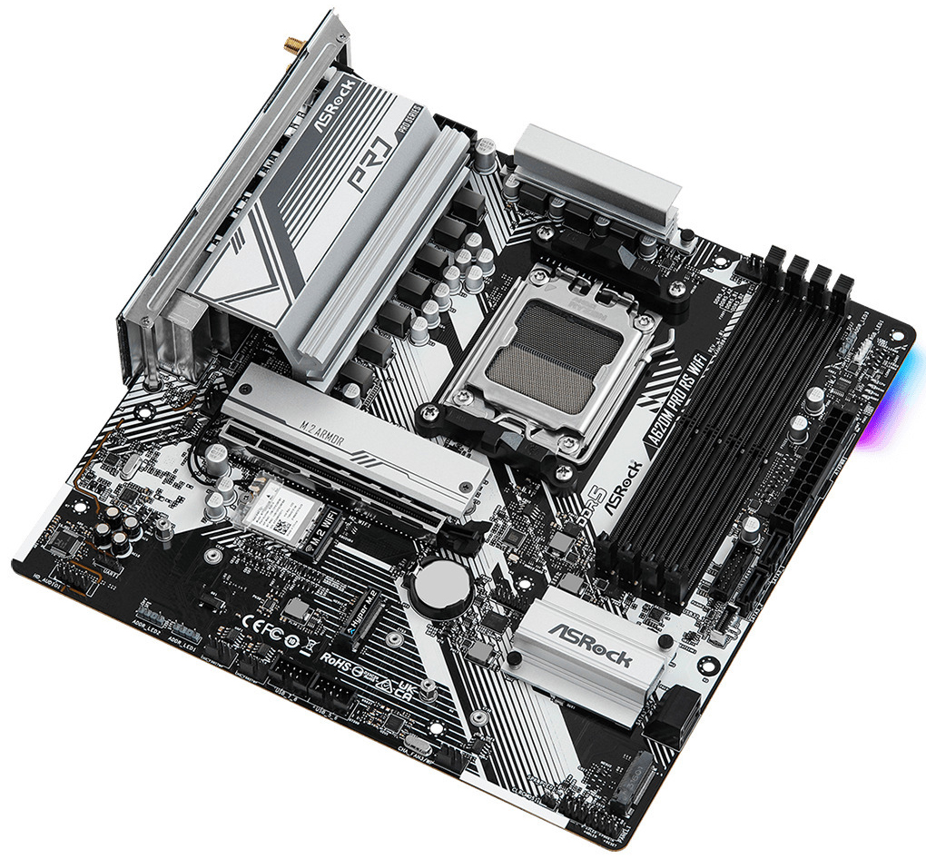 ASRock - Motherboard ASRock A620M Pro RS WiFi