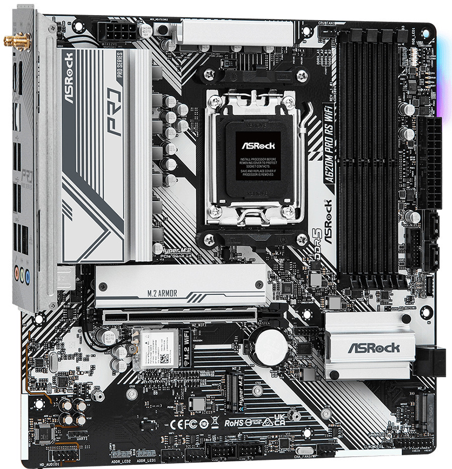 ASRock - Motherboard ASRock A620M Pro RS WiFi