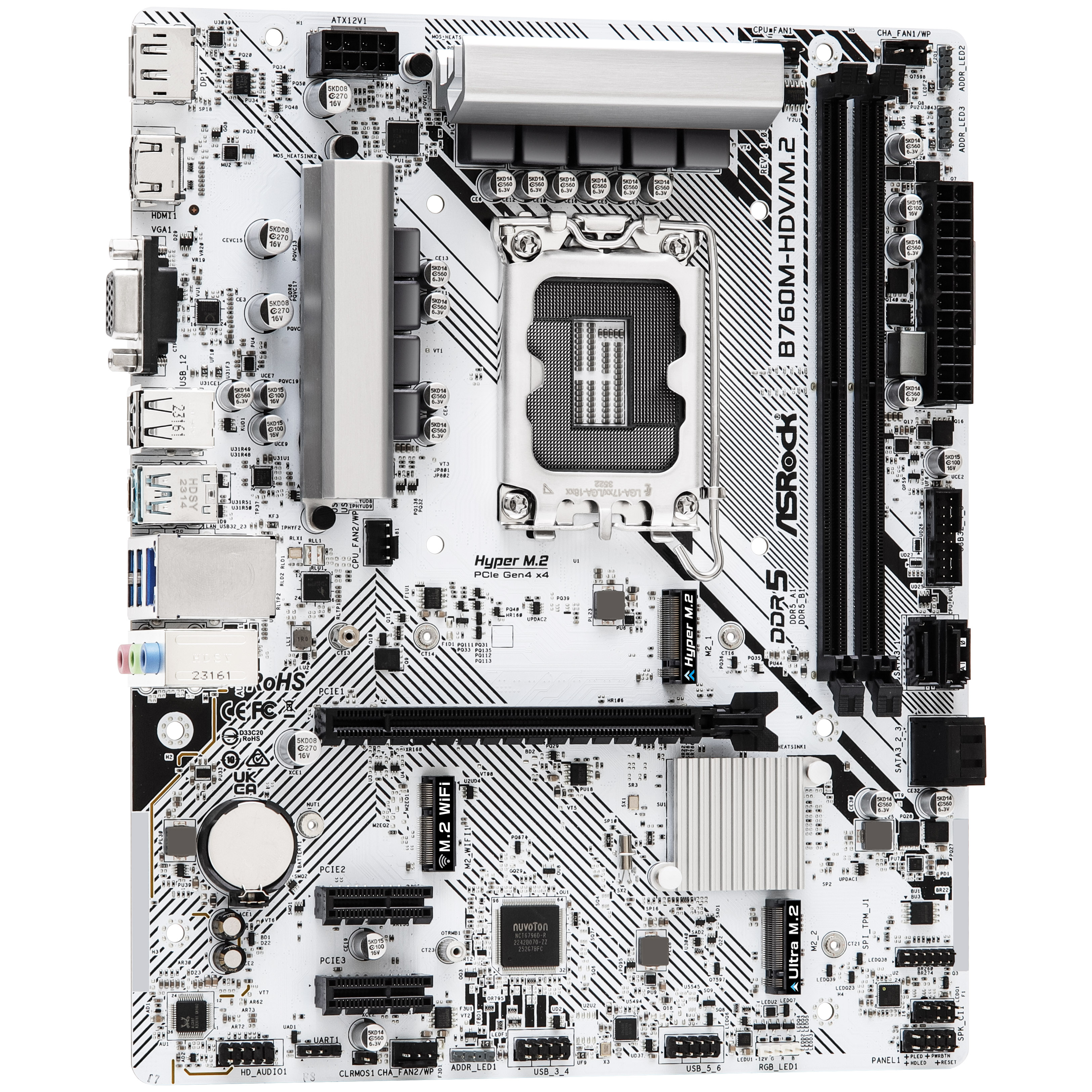 ASRock - Motherboard ASRock B760M-HDV/M.2 D5